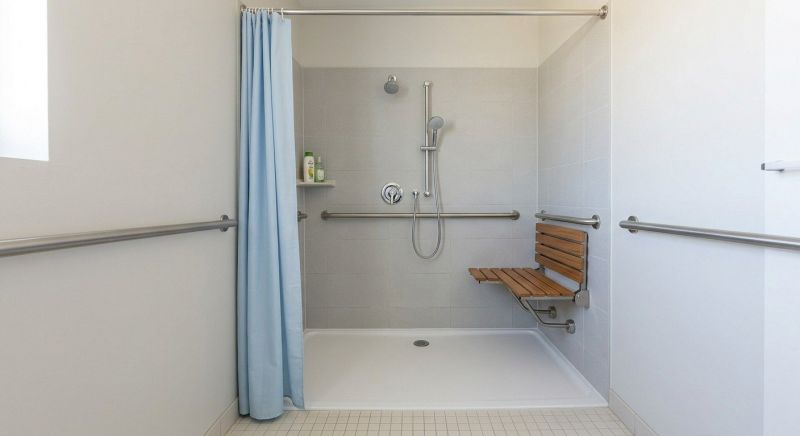 Senior Shower Installation in South Portland, ME